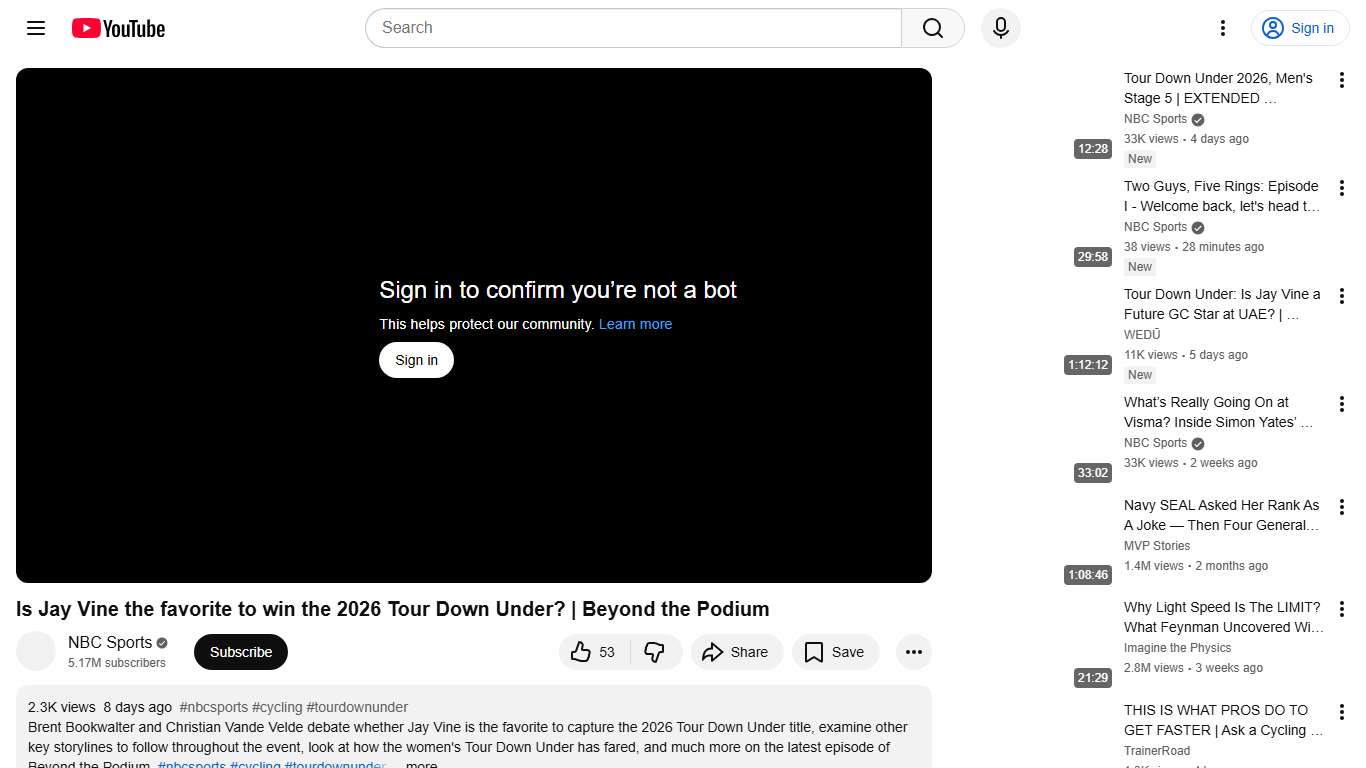 Is Jay Vine the favorite to win the 2026 Tour Down Under? Beyond the Podium - YouTube